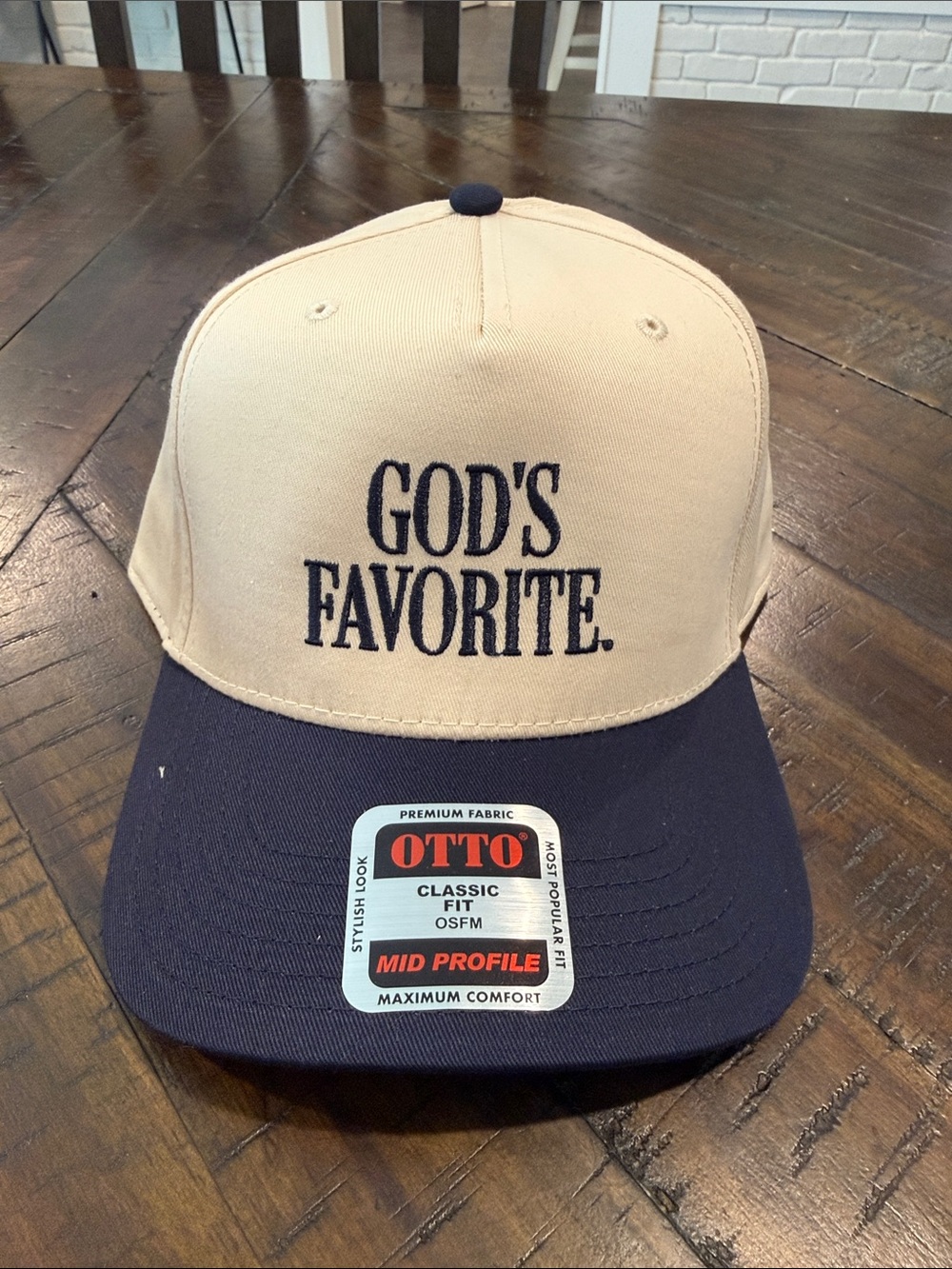 The Happiest brand SnapBack hat made by Otto Hats.